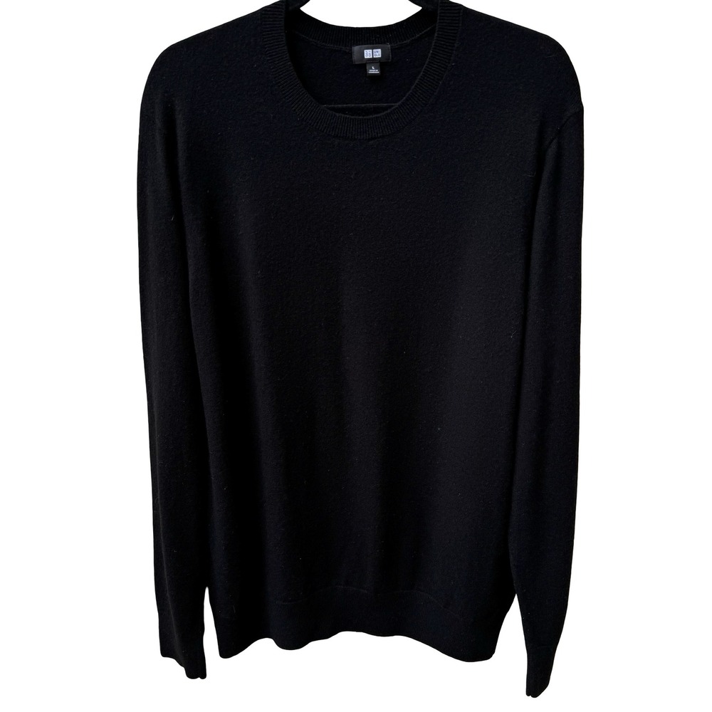 Uniqlo 100% Cashmere Quiet Luxury Minimalist Preppy Old Money Sweater Mens L